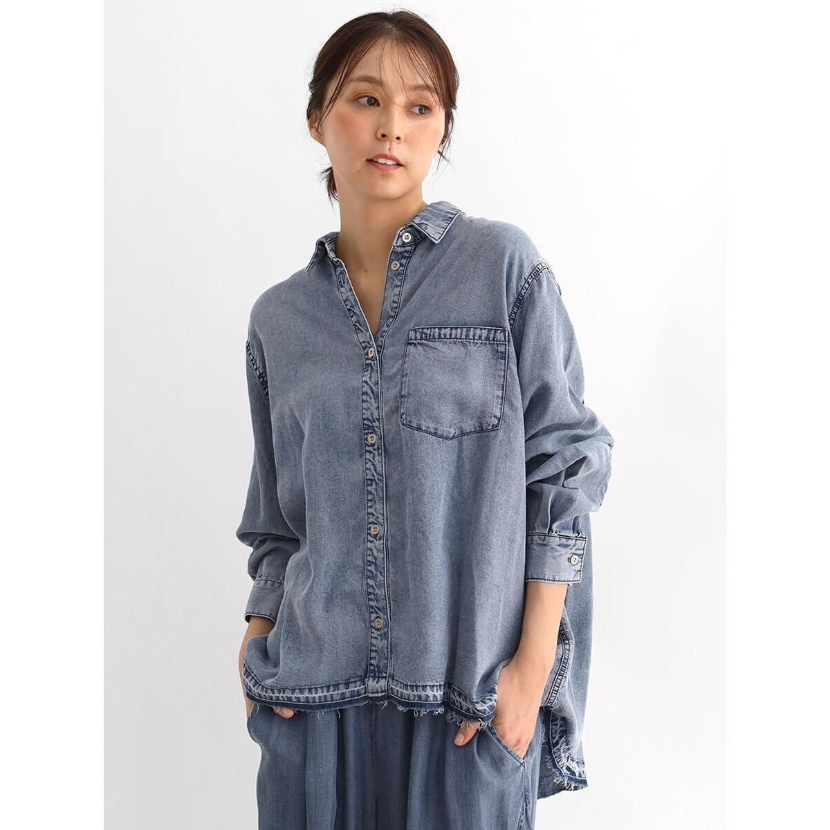 ヴィンテージライクテンセルデニムシャツ | クローブ(CLOVE) | マルイ