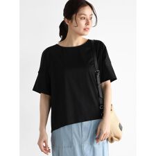 バックタック無地Tシャツ