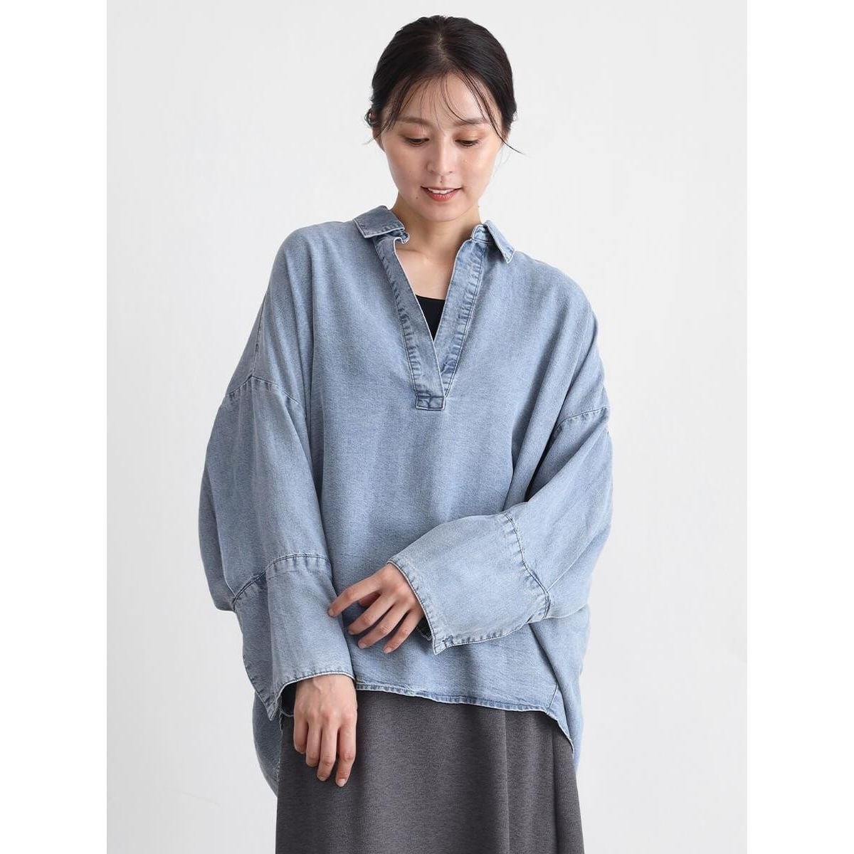 クローブ（CLOVE）/テンセルドルマンスキッパーシャツ テンセルドルマンスキッパーシャツ | クローブ(CLOVE) | マルイウェブ