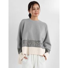 ニット切り替えボンディングプルオーバー