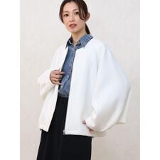 ボンディングノーカラーブルゾン