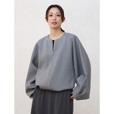 ボンディングノーカラーブルゾン