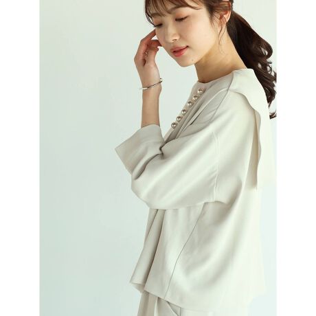 Vin NAVY パールアクセントフォーマルスーツセットアップ （パール 