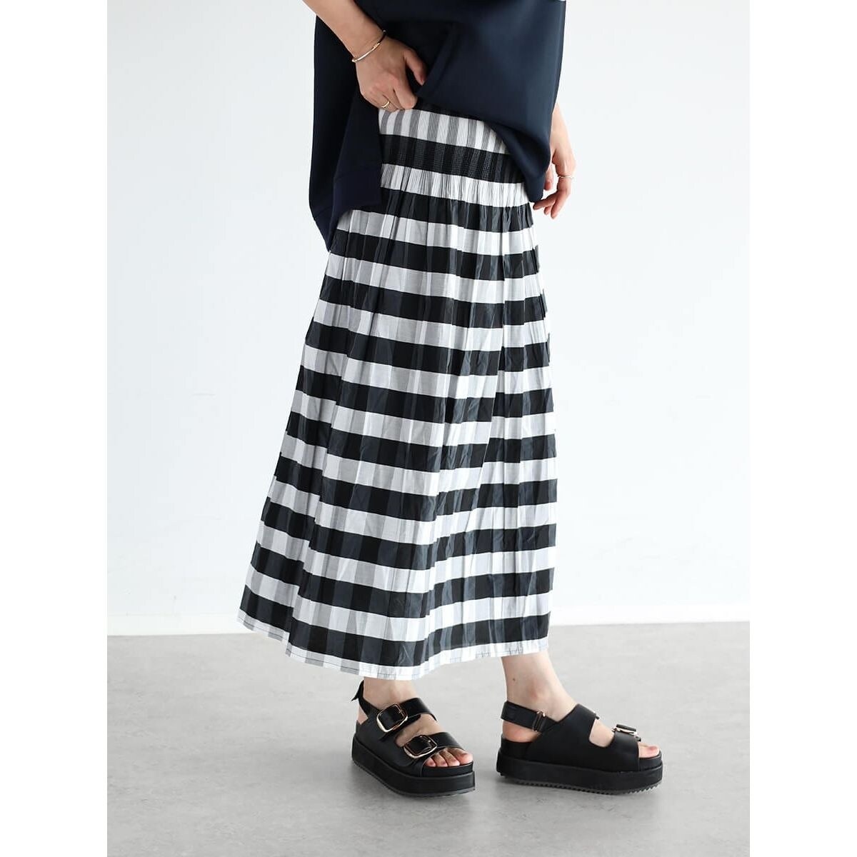 ブロックチェックフレアスカート | ヴァン(Vin) | マルイウェブチャネル