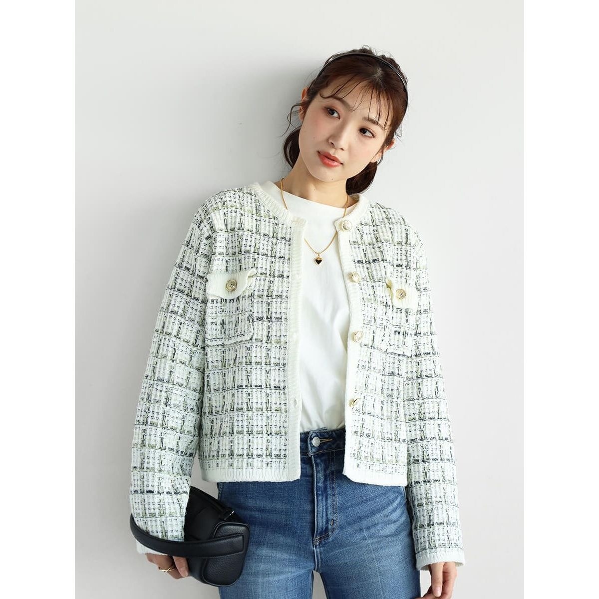 ランバン　ニット　ジャケット　アウター　ラメ ランバン ニット ジャケット アウター ラメ LANVIN ／ ランバン