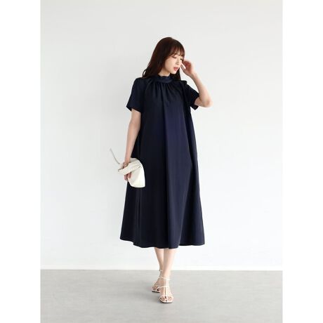 バックリボンネイビーワンピース | ヴァン(Vin) | マルイウェブチャネル 