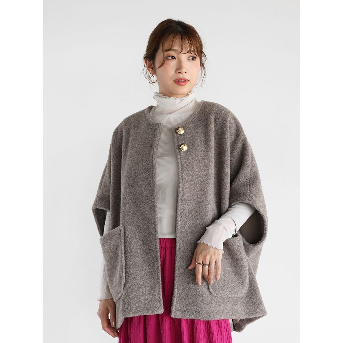 新品⭐︎ヤマダヤ　Vin ウールライクドルマンコート Vin｜ウールライクドルマンコート | Rakuten Fashion(楽天