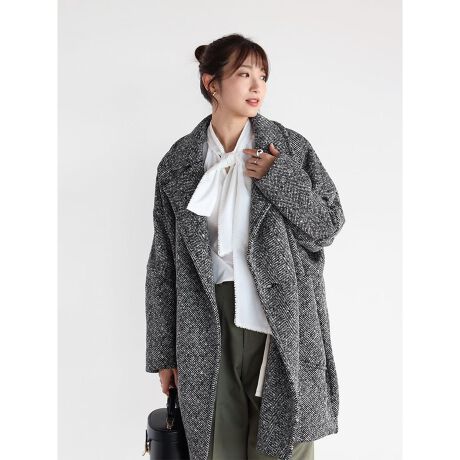 ヘリンボーンミドルコート | ヴァン(Vin) | マルイウェブチャネル 