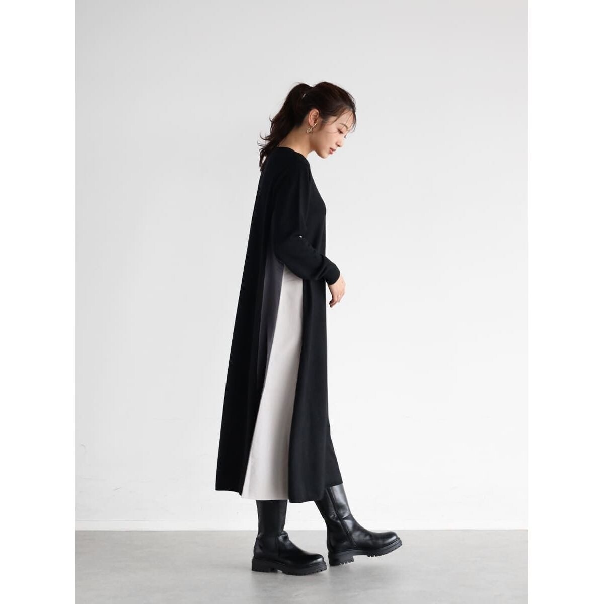 配色ラインニットワンピース | ヴァン(Vin) | マルイウェブチャネル