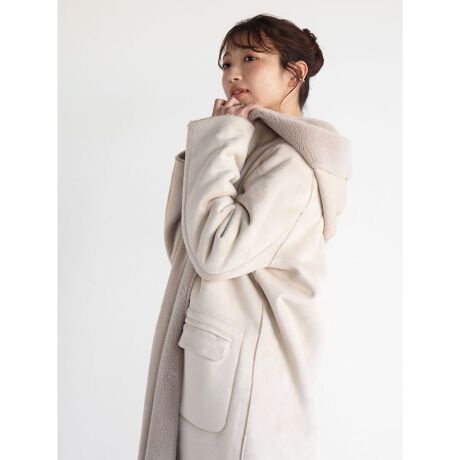 ムートン&ボアリバーシブルロングコート | ヴァン(Vin) | マルイウェブ  