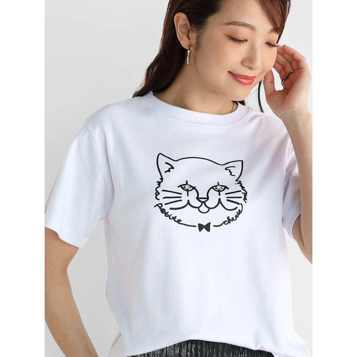 CATプリントTシャツ | ヴァン(Vin) | マルイウェブチャネル