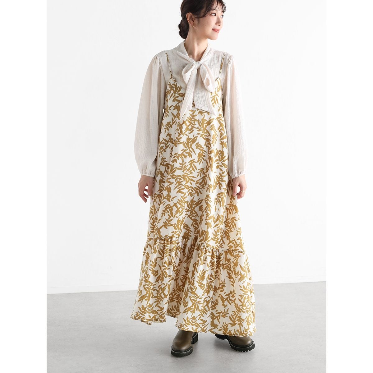 美品　アイラインキャミワンピースIENA SLOBE cd011-19114-03b.jpg?basethum=225