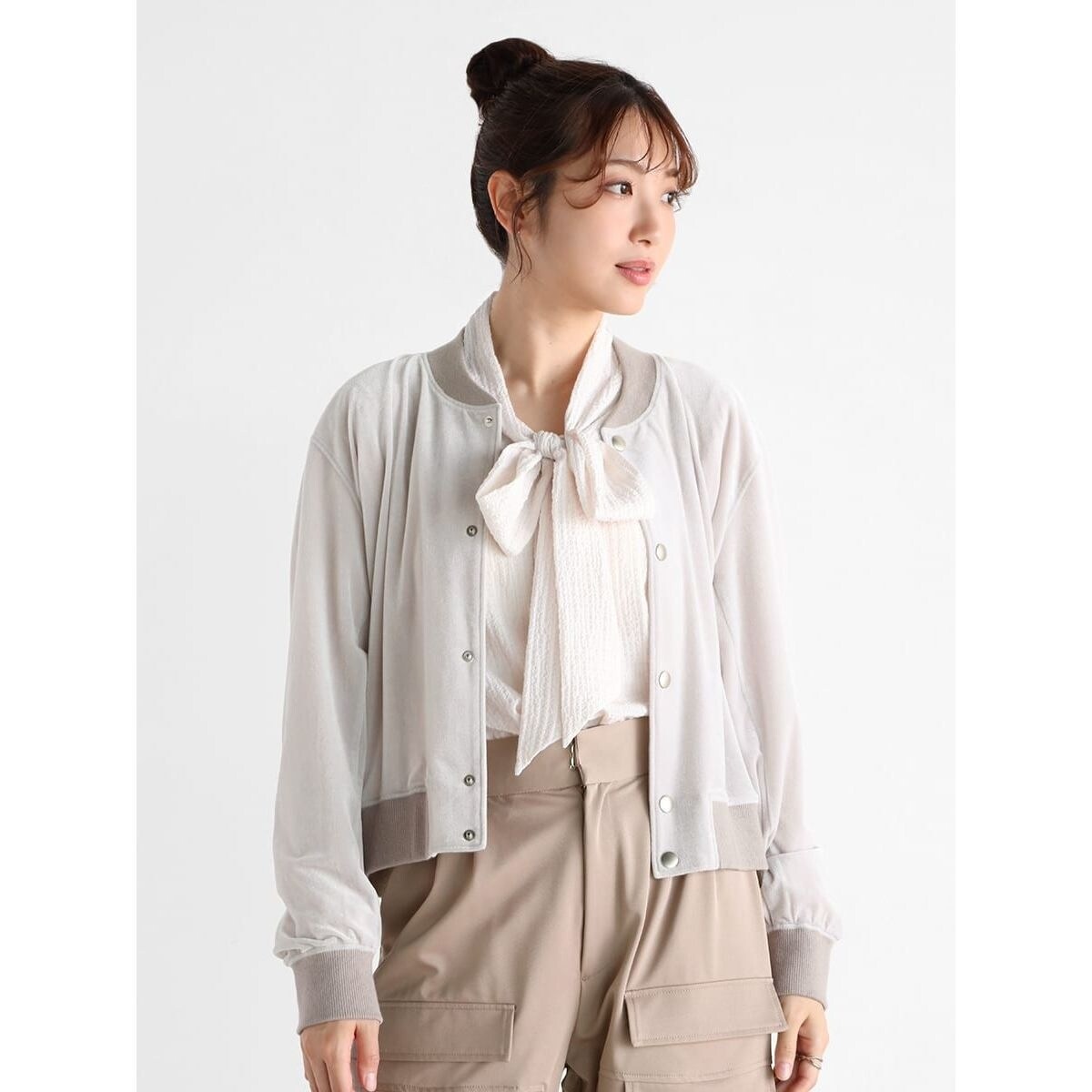 ベロアショートブルゾン | ヴァン(Vin) | マルイウェブチャネル