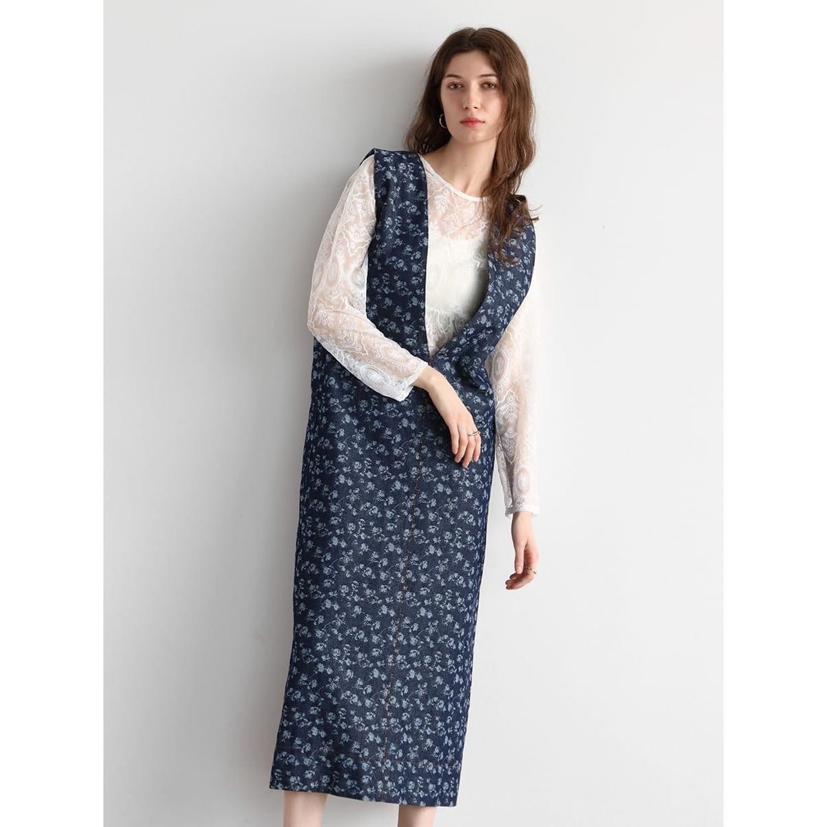 Uネックジャンパースカート | スローブ イエナ(SLOBE IENA