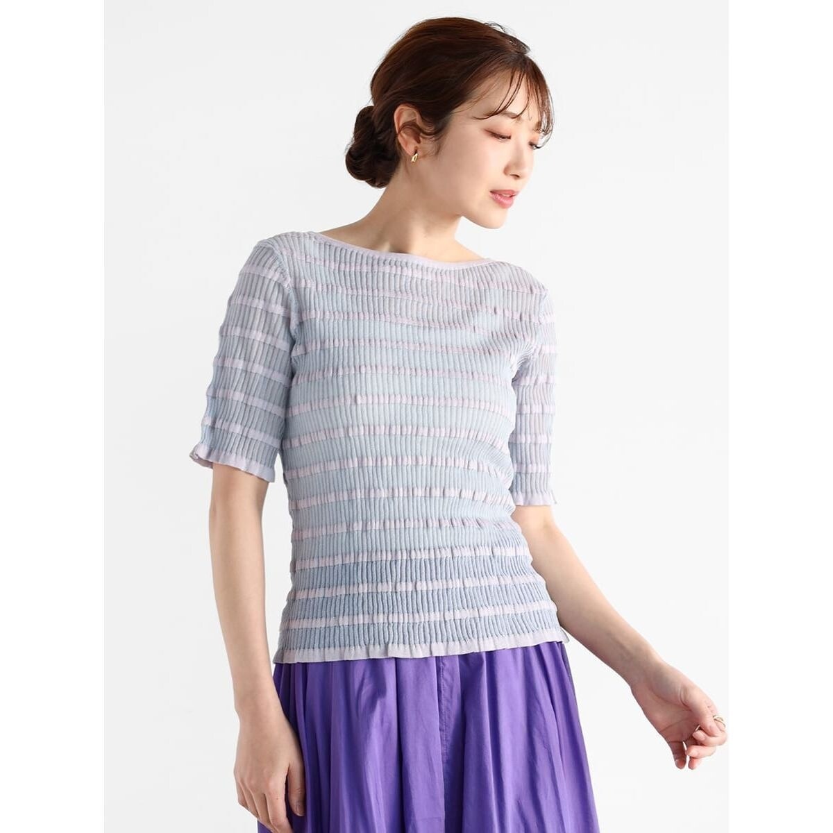 シアーボーダーニット | ヴァン(Vin) | マルイウェブチャネル