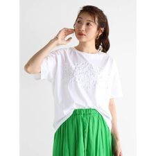 コード刺繍Tシャツ
