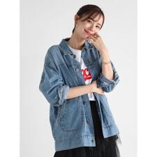 テンセルデニムシャツジャケット