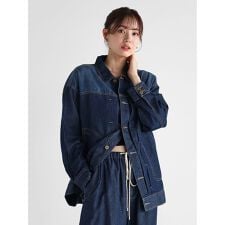 テンセルデニムシャツジャケット
