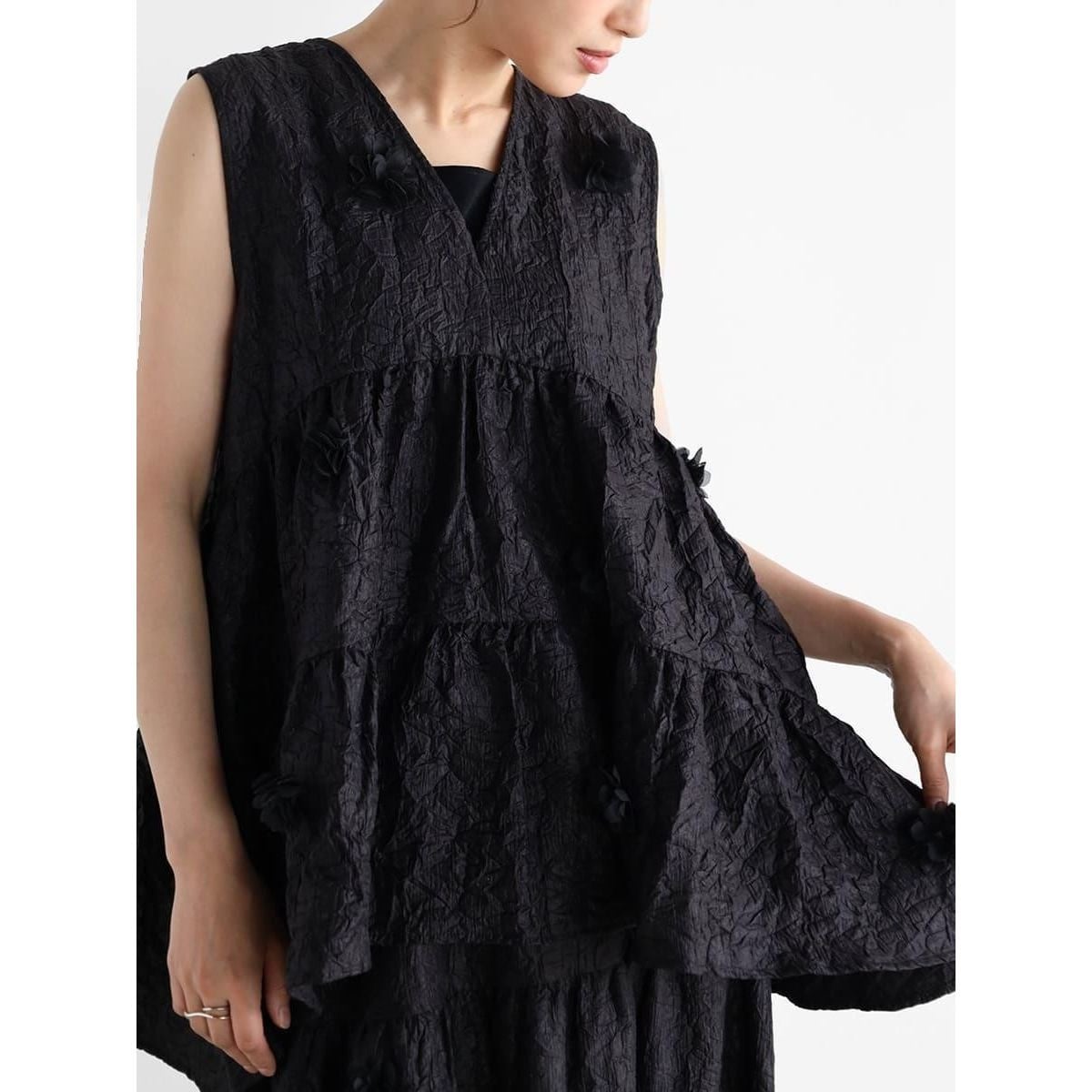 ヴァン（Vin）/フラワーモチーフティアードブラウス フラワーモチーフティアードブラウス | ヴァン(Vin) | マルイウェブ