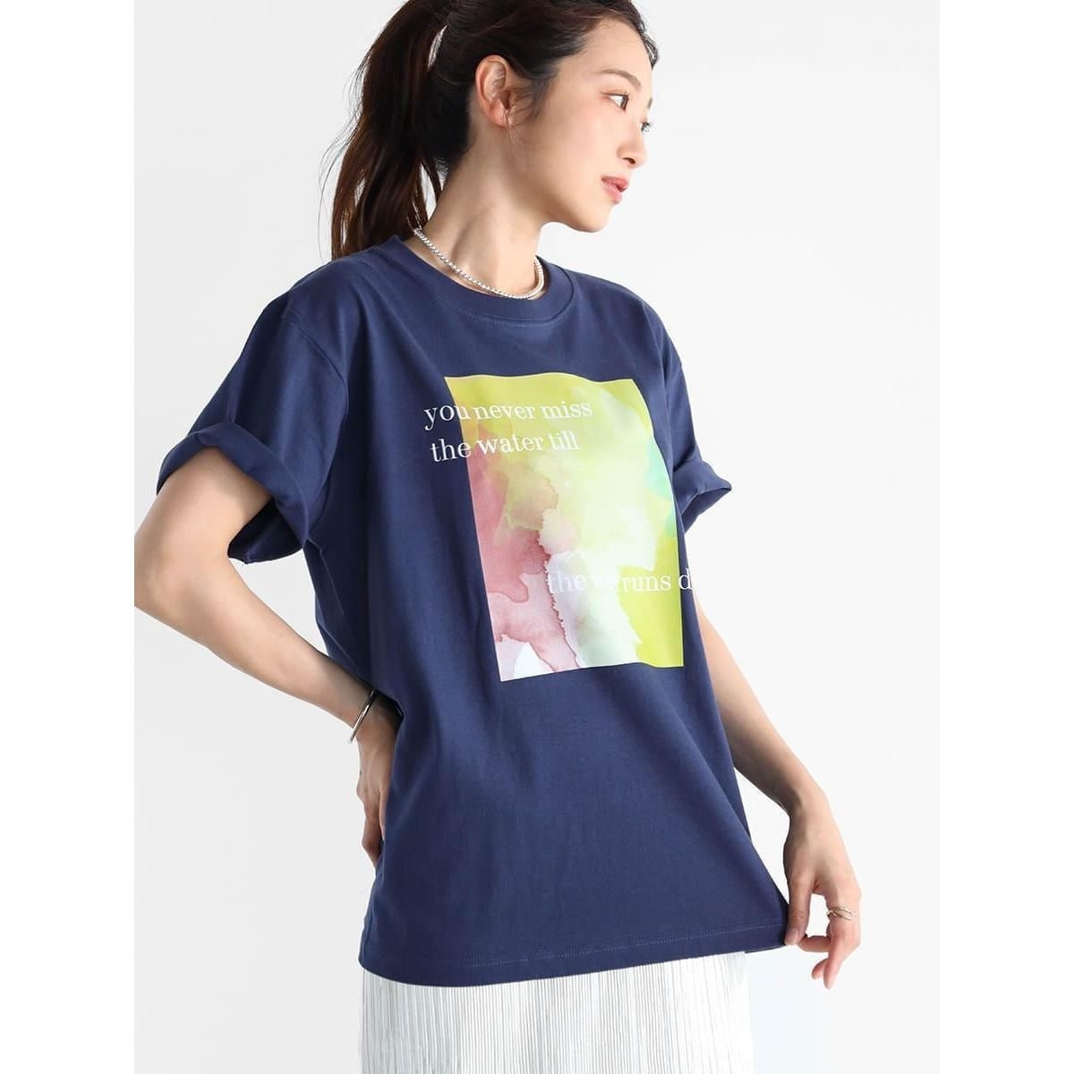シークインロゴカットソー　新品未使用　ラシュッド　vin ヤマダヤ ヤマダヤ ストア(YAMADAYA STORE) レディース Tシャツ