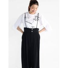 ストラップハイウエストパンツ