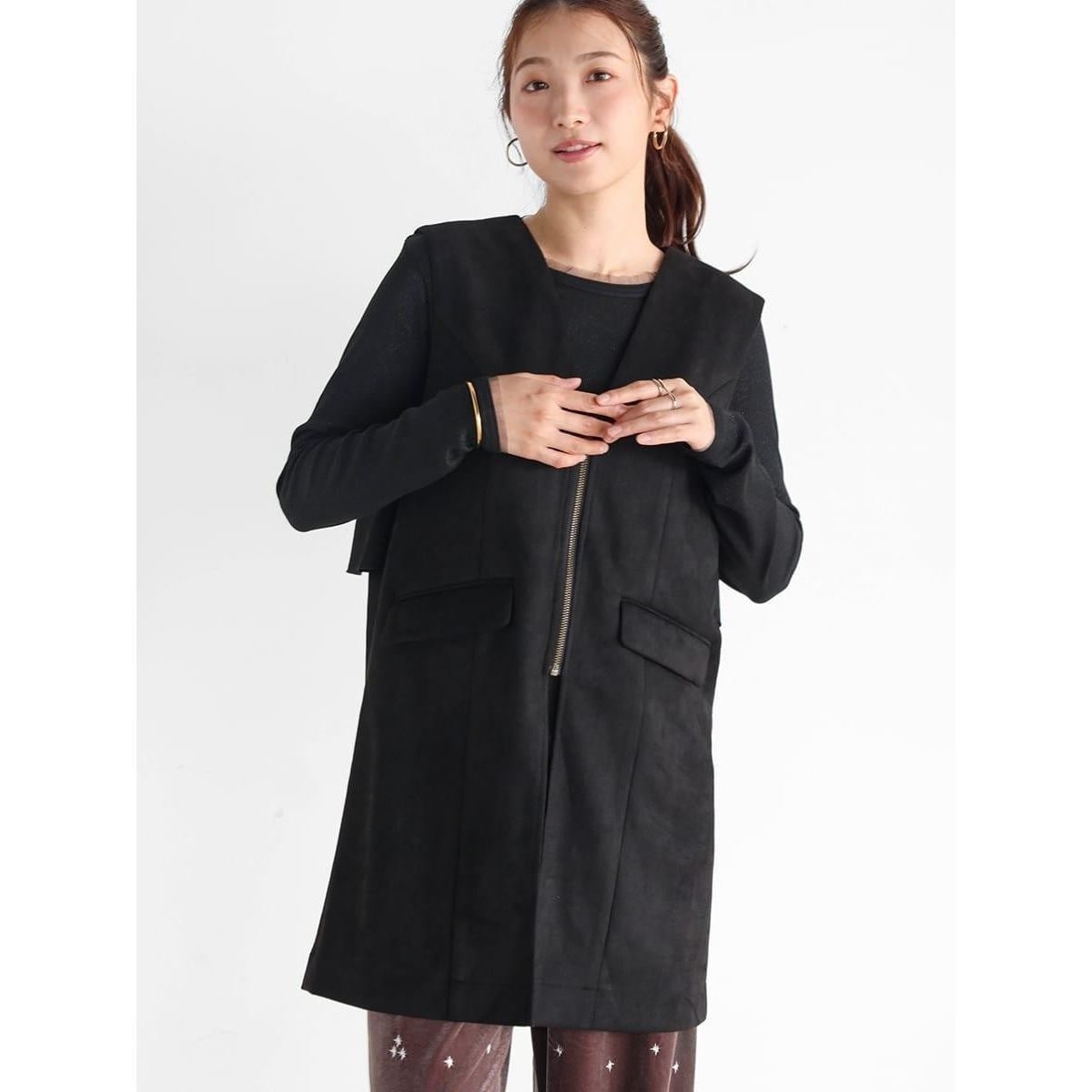 ECOPELボアショートベスト | スローブ イエナ(SLOBE IENA