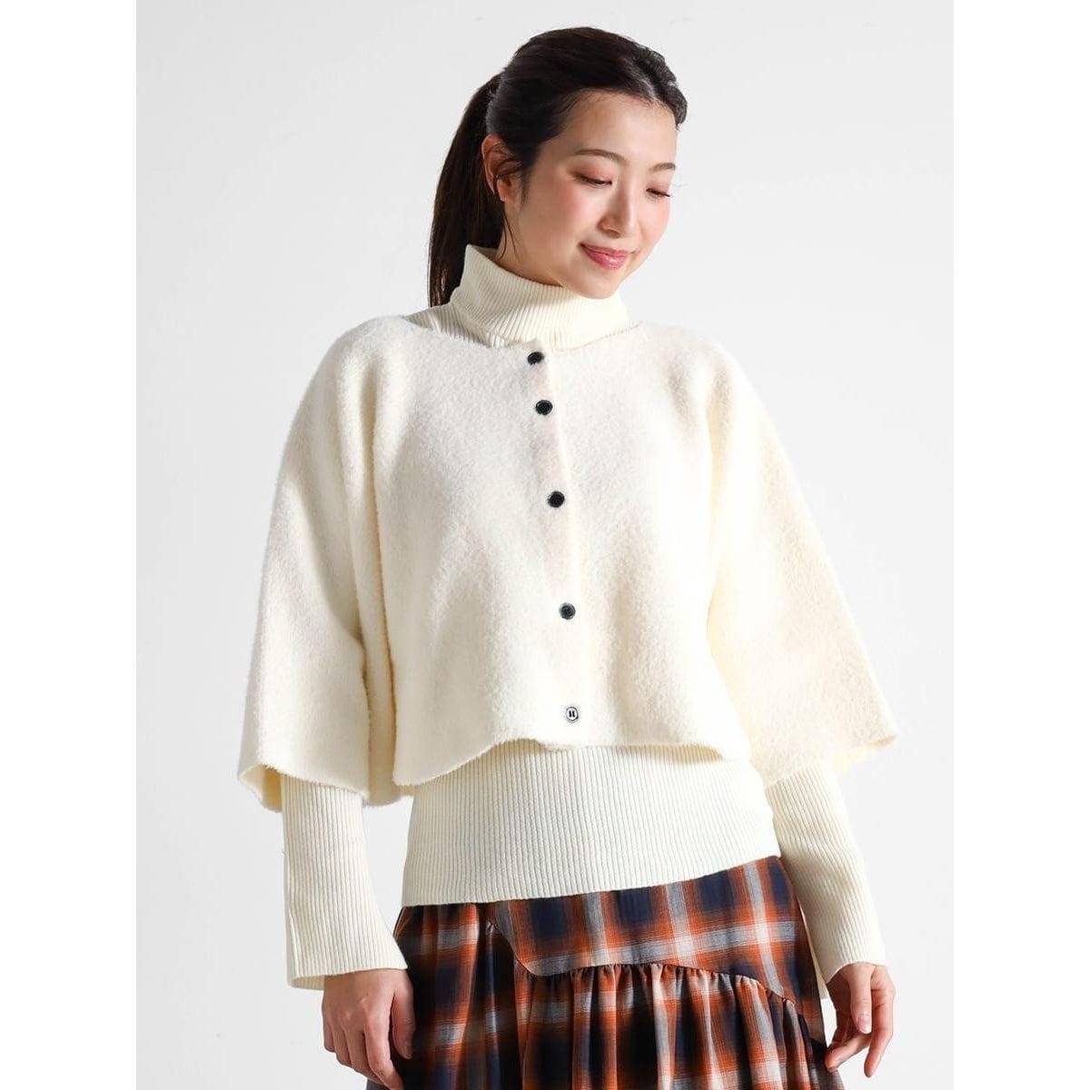 ケープ付きハート柄ニット | コエル(COEL) | マルイウェブチャネル