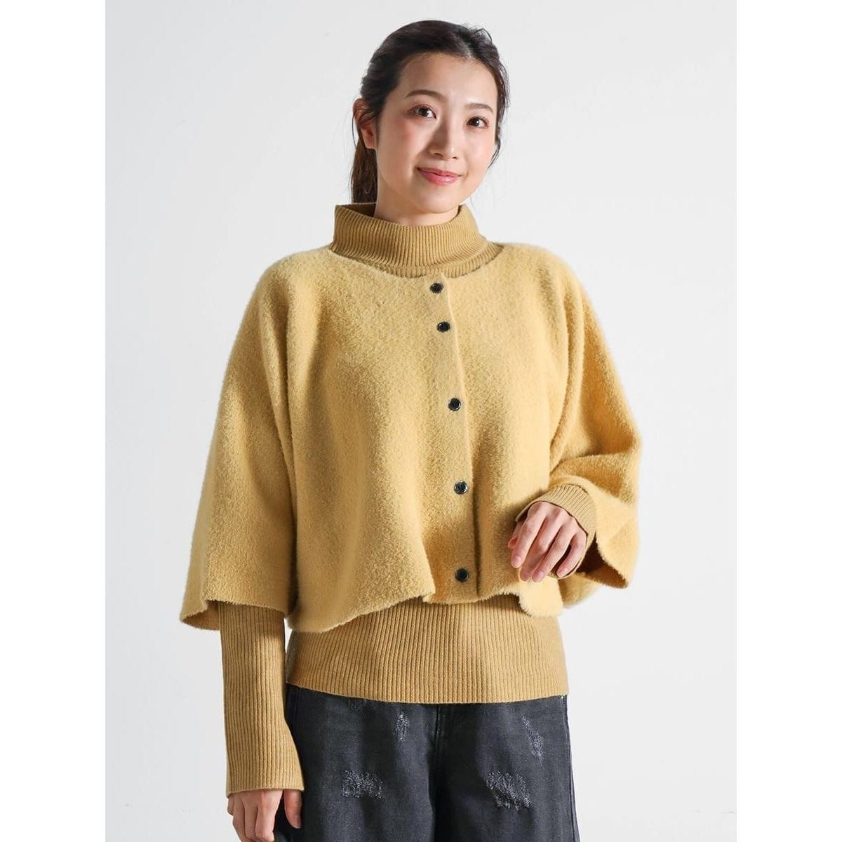 ケープ付きハート柄ニット | コエル(COEL) | マルイウェブチャネル