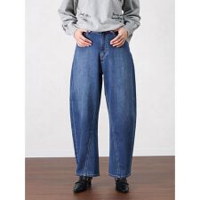 カーブデニムパンツ