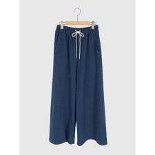 切り替えワイドデニムパンツ