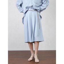 チェーンベルトタックフレアパンツ