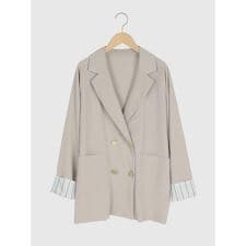 リネン混テーラードジャケット