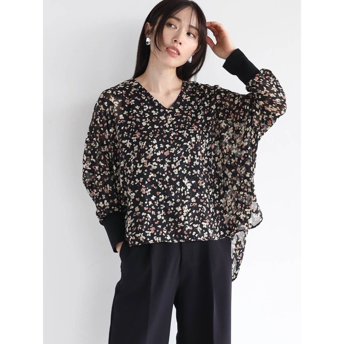 ジャガードペイントシアーブラウス | アーガ(Aga) | マルイウェブチャネル