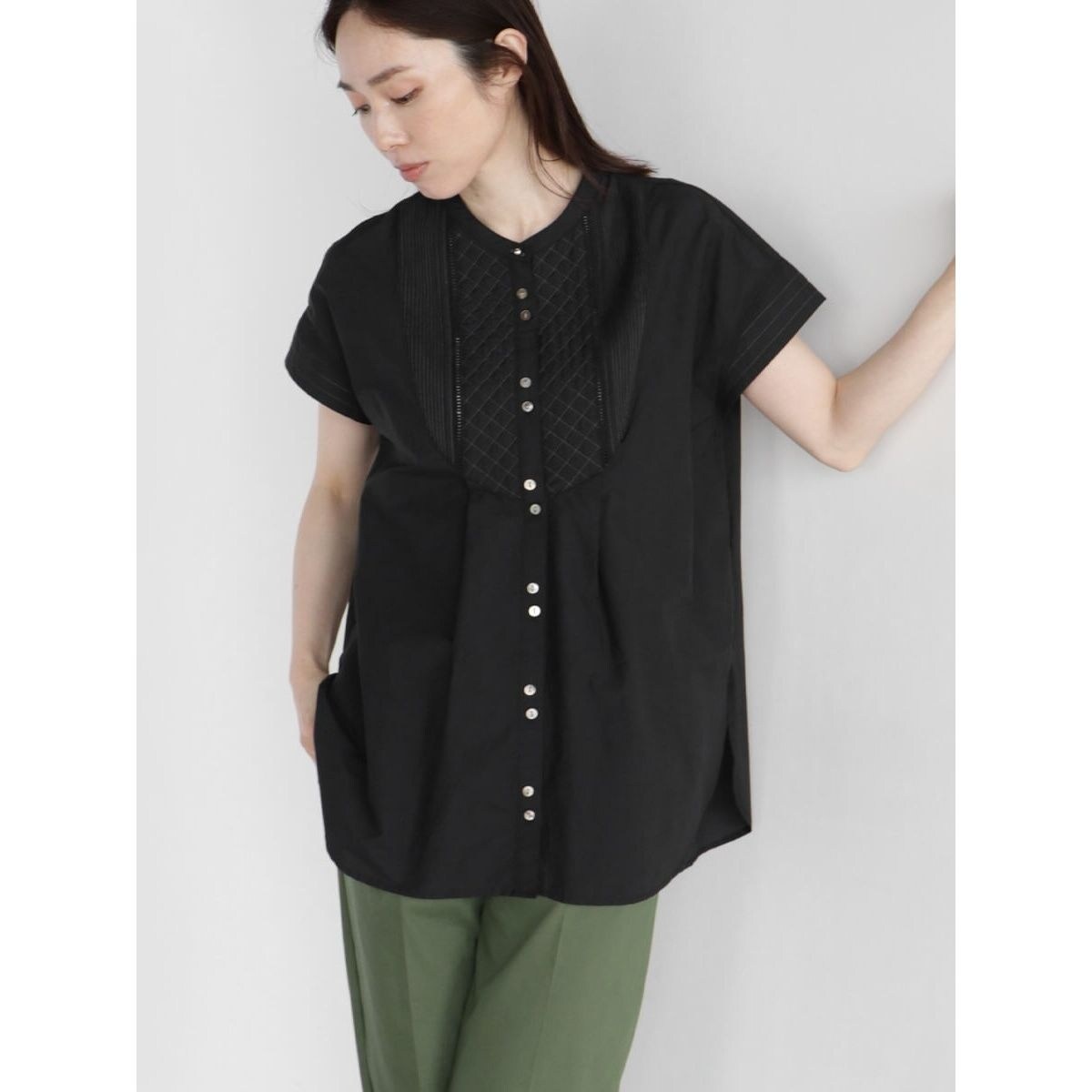 キルトステッチフレンチスリーブブラウス | アーガ(Aga) | マルイ