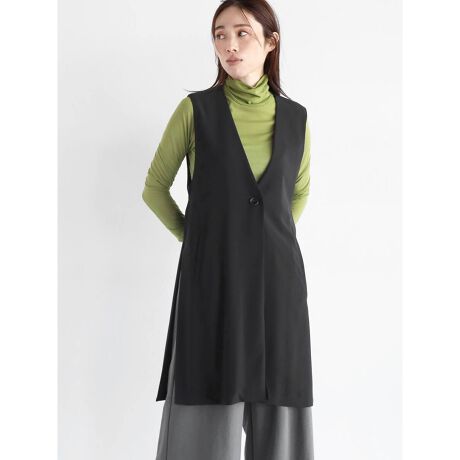 ノーカラーバックベルトジレ | アーガ(Aga) | マルイウェブチャネル 