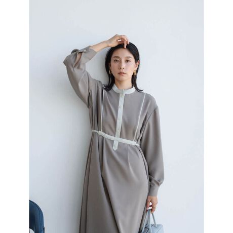 配色ジョーゼットワンピース(モカ) | アーガ(Aga) | マルイウェブチャネル 