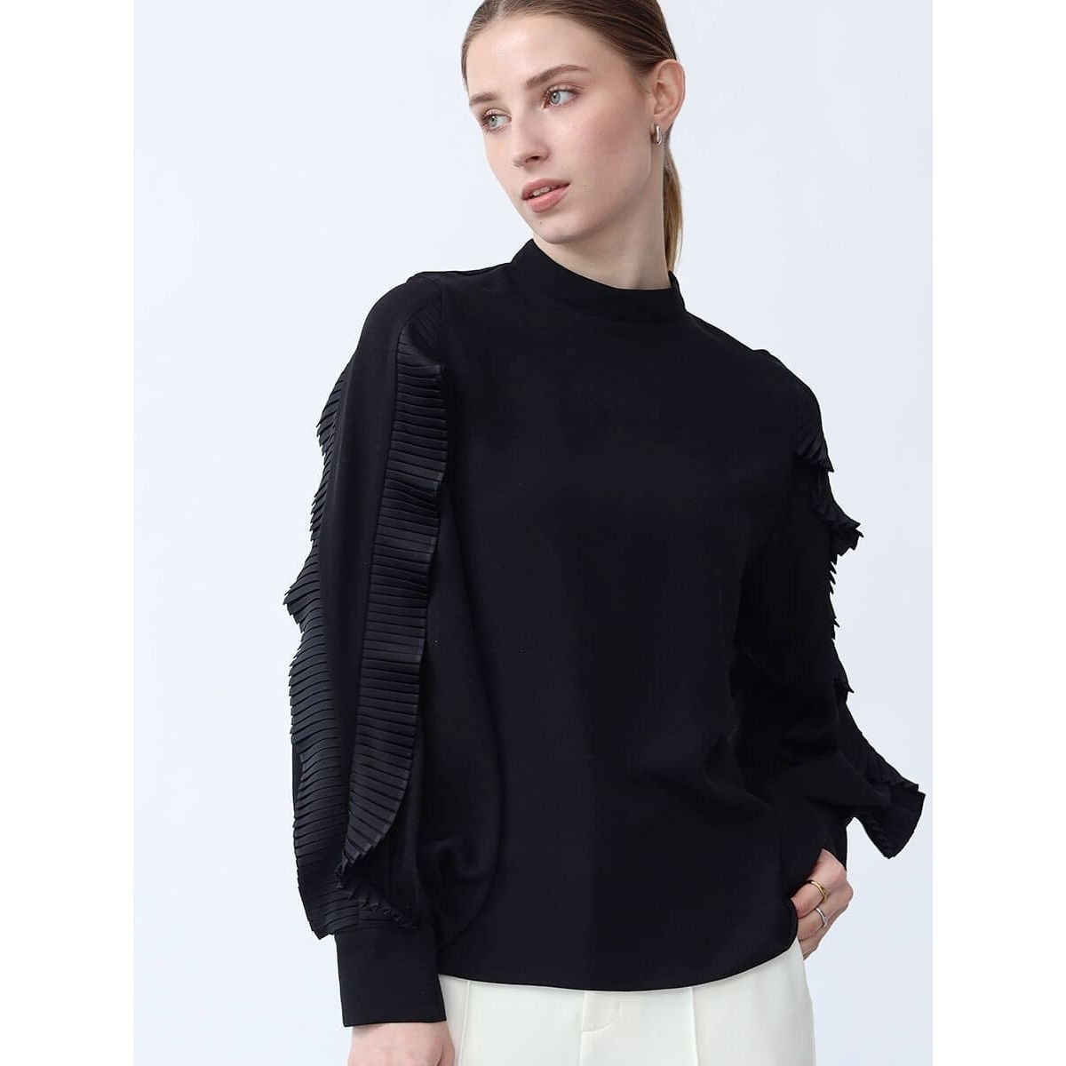 フリルプリーツシアーブラウス | アーガ(Aga) | マルイウェブチャネル