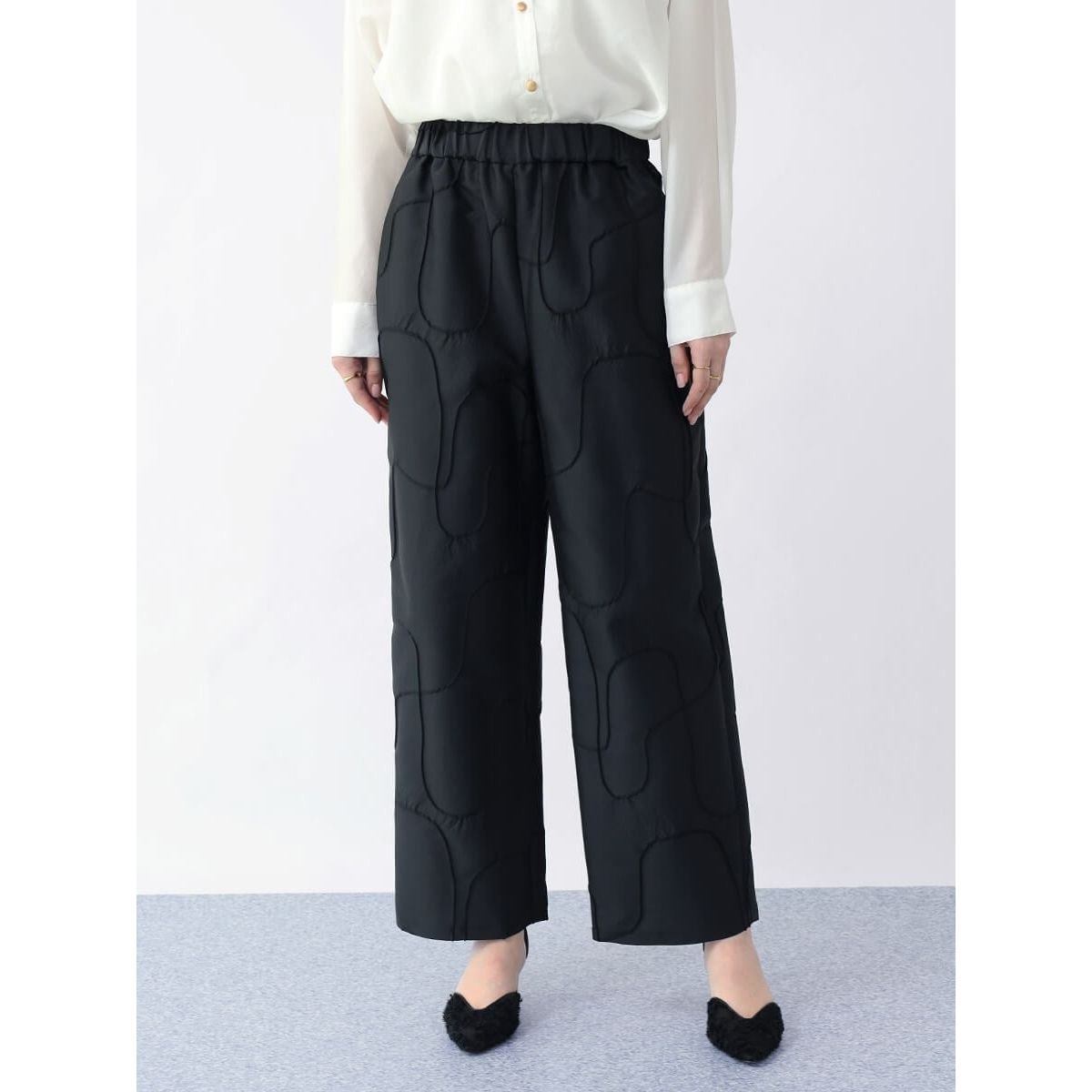 新品　aga パンツ チンツダブルタックハイウエストパンツ - Aga - Aga｜YAMADAYA STORE