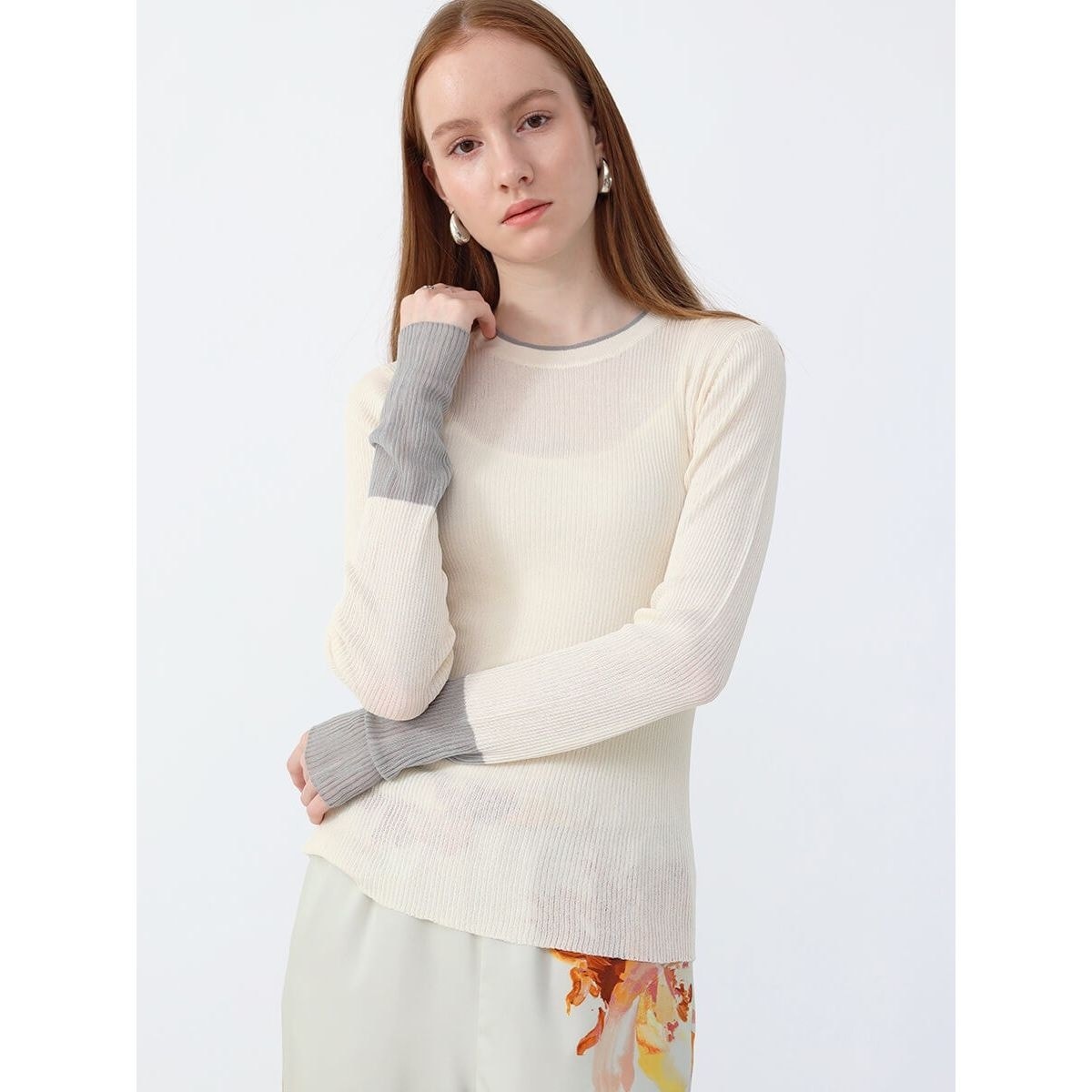 配色シアートップス | アーガ(Aga) | マルイウェブチャネル