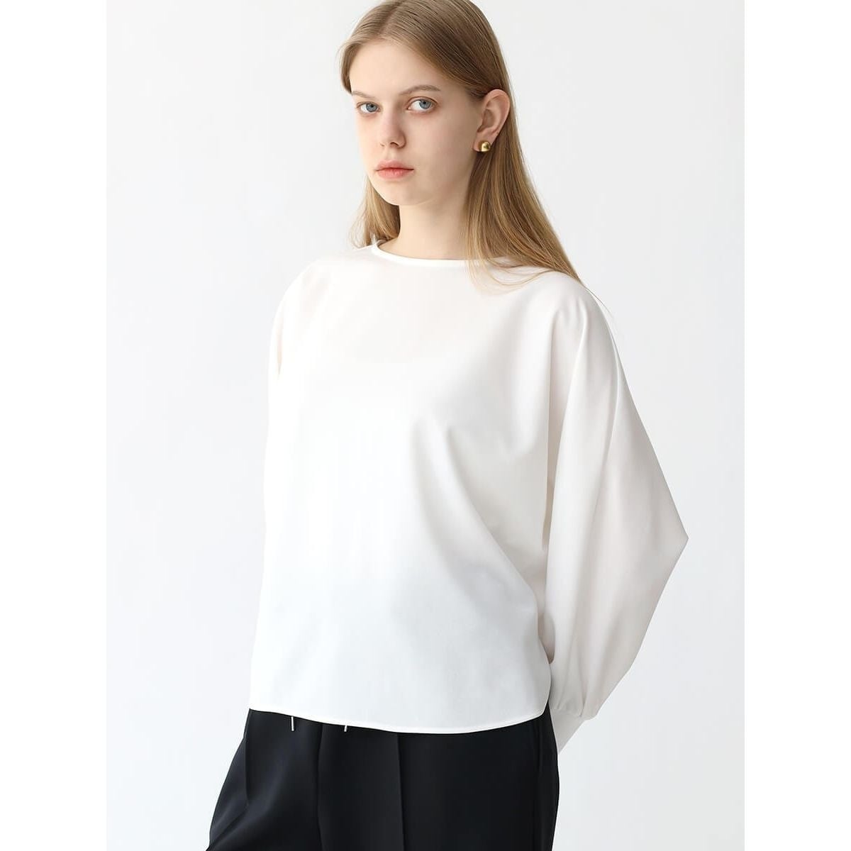 ケープカラーサッカーブラウス | アーガ(Aga) | マルイウェブチャネル