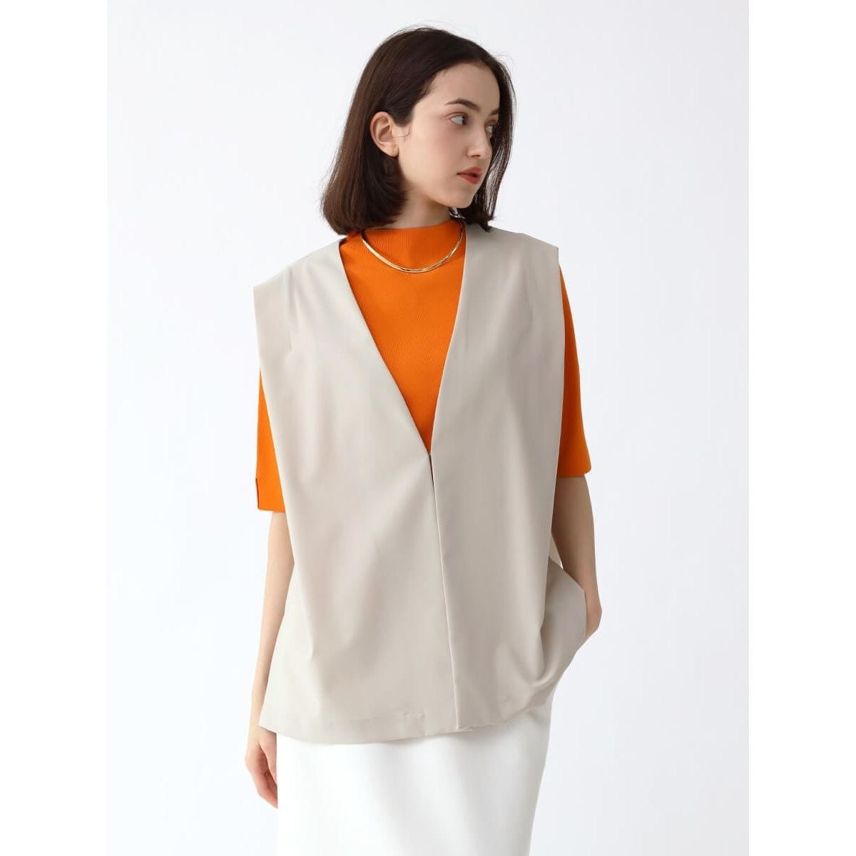 【Aga】オーガンジークロップドジレ LASUD｜オーガンジークロップドジレ | Rakuten Fashion(楽天