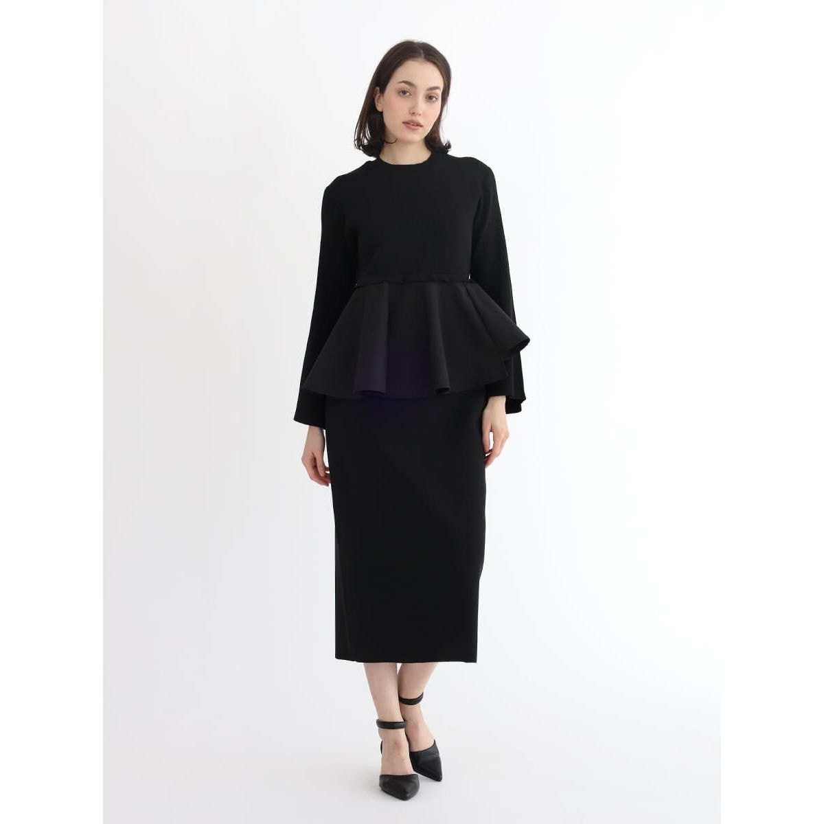 木目柄ふくれジャガードワンピース | アーガ(Aga) | マルイウェブチャネル