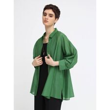 コットンシルクシャツブラウス