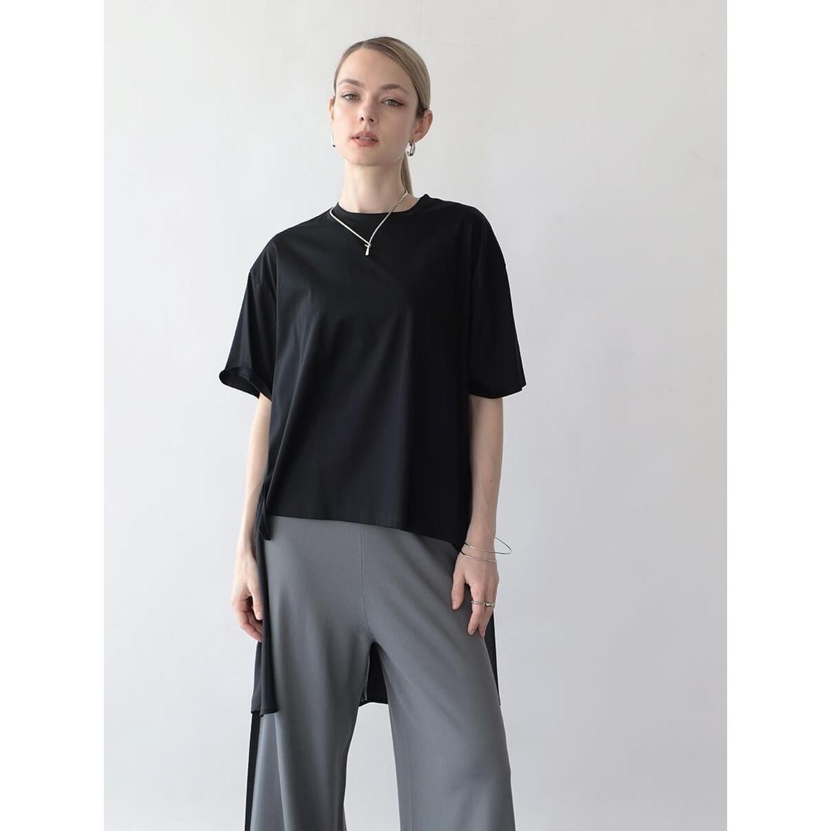 アーガ（Aga）/NORITAKE スーピマコットンシアーヘムカットソー NORITAKE スーピマコットンシアーヘムカットソー | アーガ(Aga