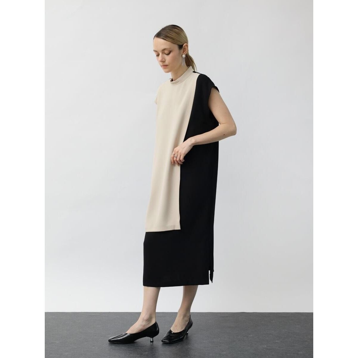 バイカラーボトルネックワンピース | アーガ(Aga) | マルイウェブチャネル
