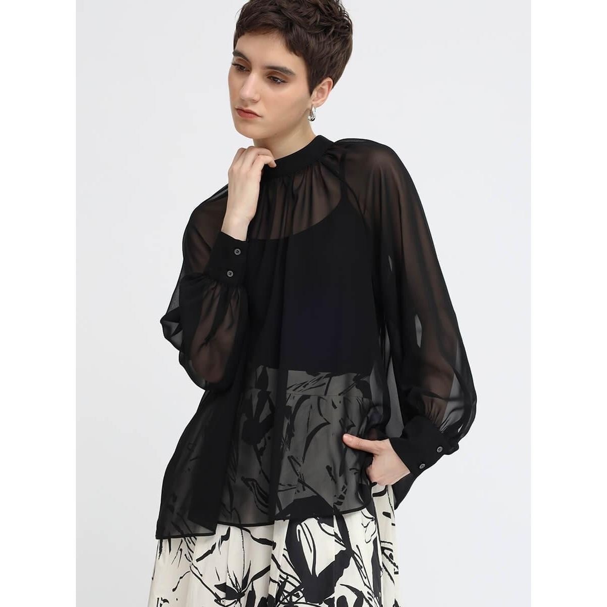 アーガ（Aga）/ギャザーネックシアーブラウス ギャザーネックシアーブラウス | アーガ(Aga) | マルイウェブチャネル