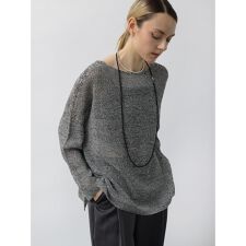 2WAY透かし編み和紙ニットPO