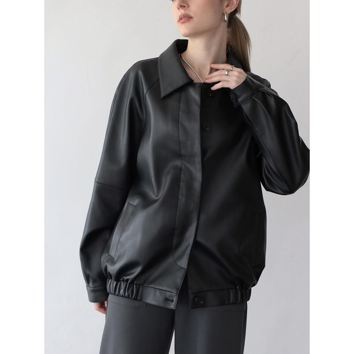 【定価36,000円】ヤマダヤ　フーデッドコート　ブラック　メトリーゼ　M 定価36,000円】ヤマダヤ フーデッドコート ブラック メトリーゼ