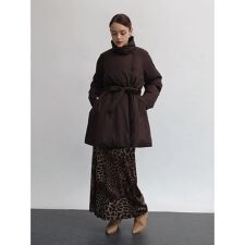 ハイネックミドルAラインコート