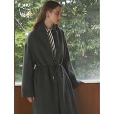 【尾州】Double beaver Long Gown Coat